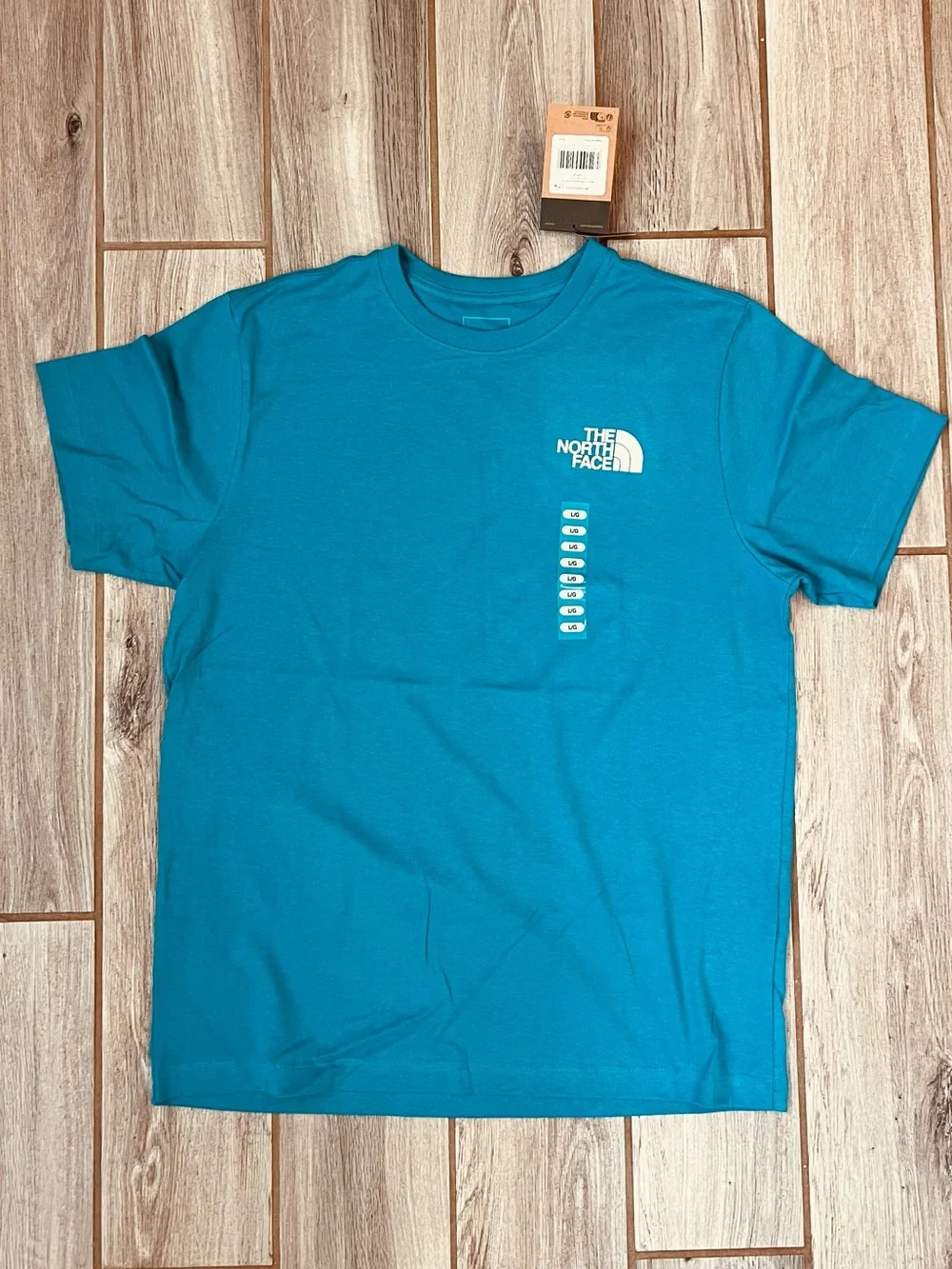 The North Face Men’s Evolution Throwback Short Sleeve Tee Digital Steel Large NW